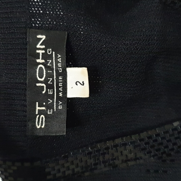 COPY - St. John Evening Knitted Sequins Blazer Jacket - Picture 6 of 11